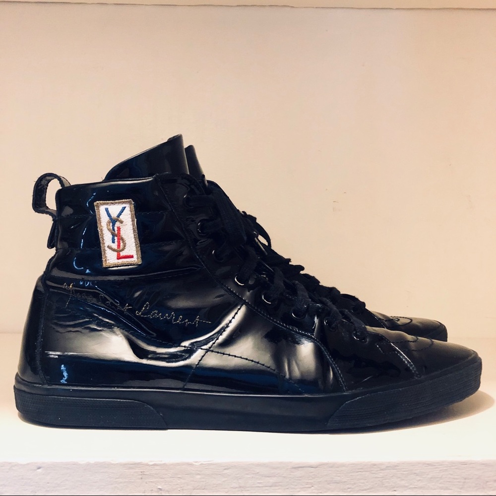 YSL Patent Leather Sneakers EUR Size 42.5